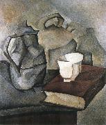 Juan Gris The still lief having book oil painting artist